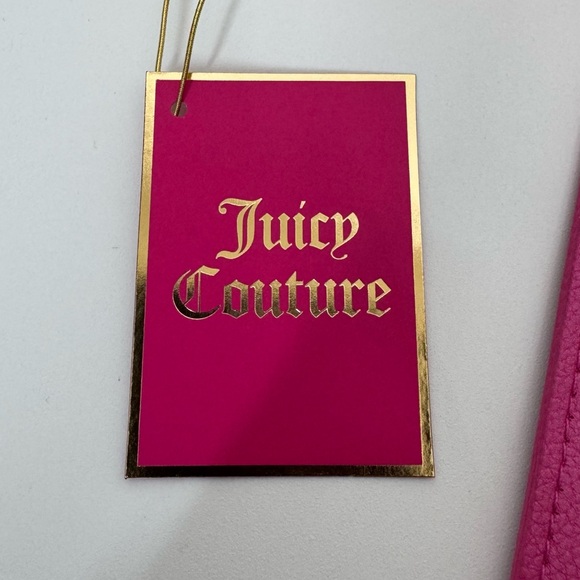 Juicy Couture Bright Pink Gold Studded Slim Envelope Clutch New Nwt - Picture 11 of 14